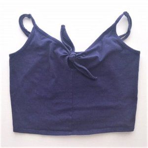 Cute Prince & Fox Navy Blue Cami Crop Top  L (EUC)